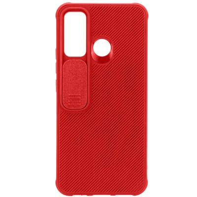 Чехол Camshield TPU со шторкой защищающей камеру для TECNO Spark 7 Красный