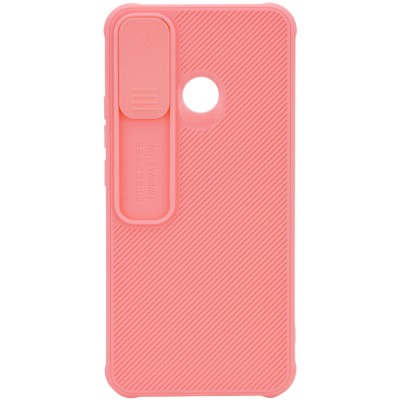 Чехол Camshield TPU со шторкой защищающей камеру для TECNO Spark 7 Розовый