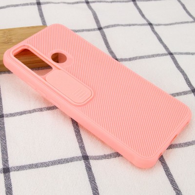 Чехол Camshield TPU со шторкой защищающей камеру для TECNO Spark 7 Розовый