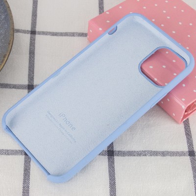 Чехол Silicone Case (AA) для Apple iPhone 11 Pro (5.8") Голубой / Lilac Blue