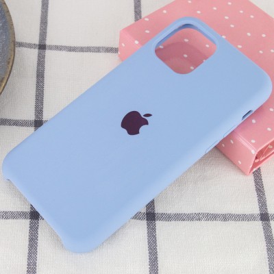 Чехол Silicone Case (AA) для Apple iPhone 11 Pro (5.8") Голубой / Lilac Blue