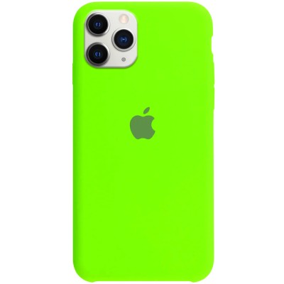 Чехол Silicone Case (AA) для Apple iPhone 11 Pro (5.8") Салатовый / Neon Green