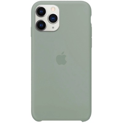 Чехол Silicone Case (AA) для Apple iPhone 11 Pro (5.8") Серый / Mist Blue