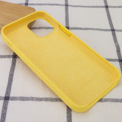 Чехол Silicone Case (AA) для Apple iPhone 12 mini (5.4") Желтый / Pollen