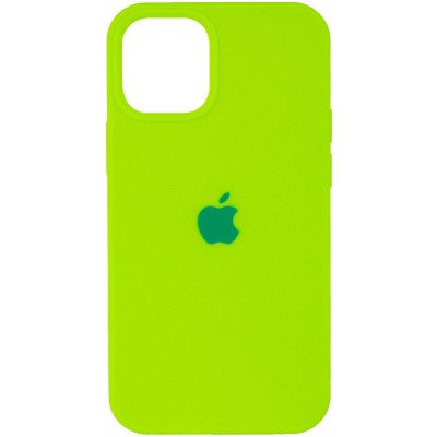 Чехол Silicone Case (AA) для Apple iPhone 12 mini (5.4") Салатовый / Neon Green