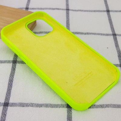 Чехол Silicone Case (AA) для Apple iPhone 12 mini (5.4") Салатовый / Neon Green