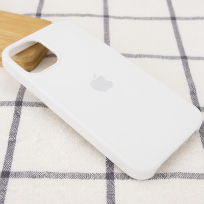 Чехол Silicone Case (AA) для Apple iPhone 12 Pro Max (6.7") Белый / White