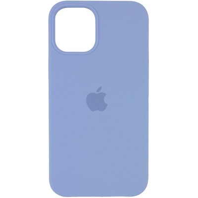 Чехол Silicone Case (AA) для Apple iPhone 12 Pro Max (6.7") Голубой / Lilac Blue