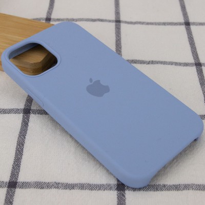 Чехол Silicone Case (AA) для Apple iPhone 12 Pro Max (6.7") Голубой / Lilac Blue