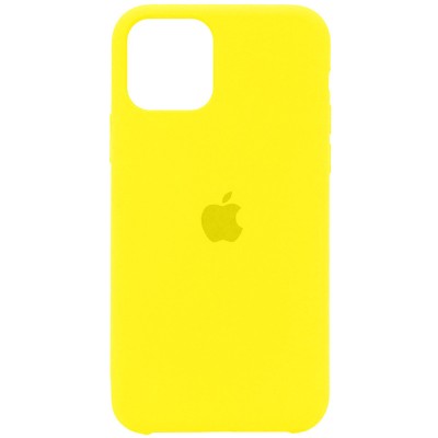 Чехол Silicone Case (AA) для Apple iPhone 12 Pro Max (6.7") Желтый / Neon Yellow