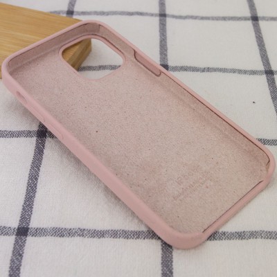 Чехол Silicone Case (AA) для Apple iPhone 12 Pro Max (6.7") Розовый / Pink Sand