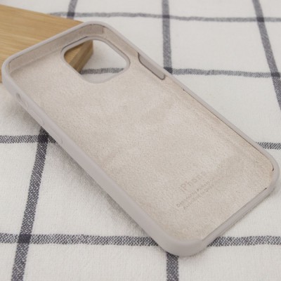 Чехол Silicone Case (AA) для Apple iPhone 12 Pro Max (6.7") Серый / Stone