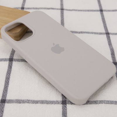 Чехол Silicone Case (AA) для Apple iPhone 12 Pro Max (6.7") Серый / Stone