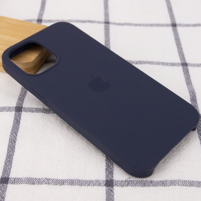 Чехол Silicone Case (AA) для Apple iPhone 12 Pro Max (6.7") Темно-синий / Midnight blue