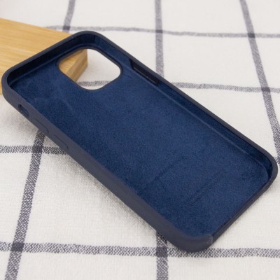 Чехол Silicone Case (AA) для Apple iPhone 12 Pro Max (6.7") Темно-синий / Midnight blue