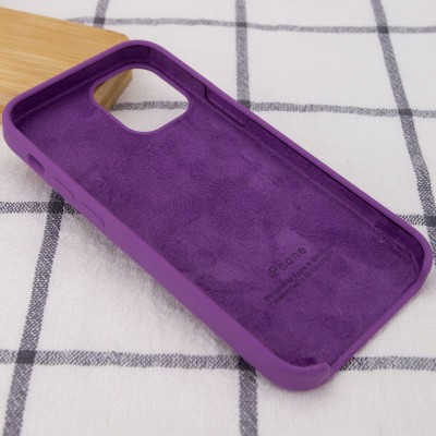 Чехол Silicone Case (AA) для Apple iPhone 12 Pro Max (6.7") Фиолетовый / Grape