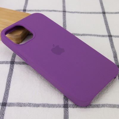 Чехол Silicone Case (AA) для Apple iPhone 12 Pro Max (6.7") Фиолетовый / Grape