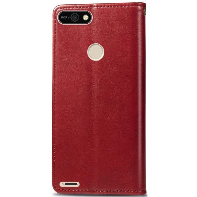 Кожаный чехол книжка GETMAN Gallant (PU) для TECNO POP 2F Красный - 1