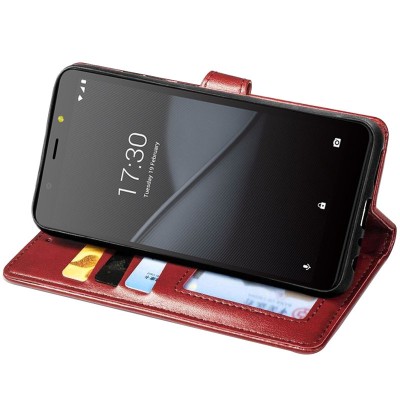 Кожаный чехол книжка GETMAN Gallant (PU) для TECNO POP 2F Красный - 4