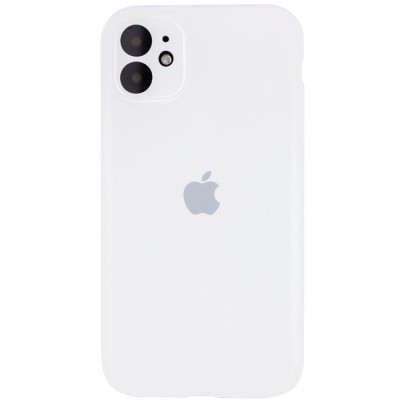 Чехол Silicone Case Full Camera Protective (AA) для Apple iPhone 12 mini (5.4") Белый / White