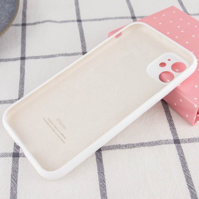 Чехол Silicone Case Full Camera Protective (AA) для Apple iPhone 12 mini (5.4") Белый / White