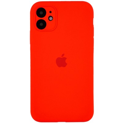 Чехол Silicone Case Full Camera Protective (AA) для Apple iPhone 12 mini (5.4") Красный / Red