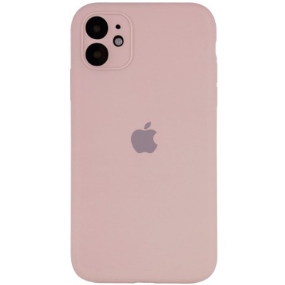 Чехол Silicone Case Full Camera Protective (AA) для Apple iPhone 12 mini (5.4") Розовый / Pink Sand