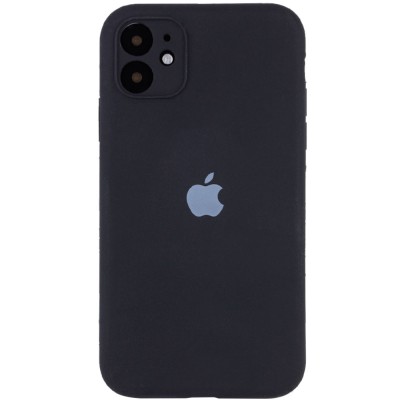 Чехол Silicone Case Full Camera Protective (AA) для Apple iPhone 12 mini (5.4") Черный / Black