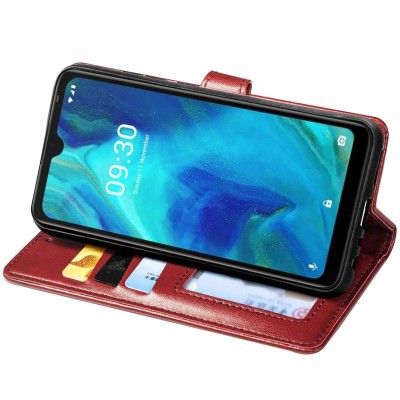 Кожаный чехол книжка GETMAN Gallant (PU) для TECNO Spark 7 Красный - 3
