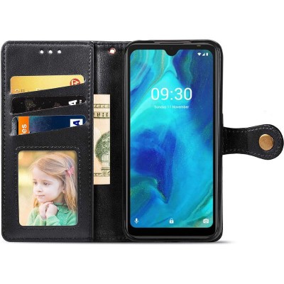 Кожаный чехол книжка GETMAN Gallant (PU) для TECNO Spark 7 Черный - 0