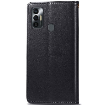 Кожаный чехол книжка GETMAN Gallant (PU) для TECNO Spark 7 Черный - 2