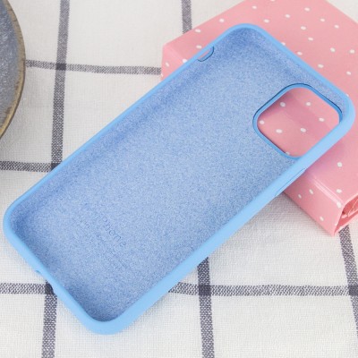 Чехол Silicone Case Full Protective (AA) для Apple iPhone 11 Pro (5.8") Голубой / Cornflower