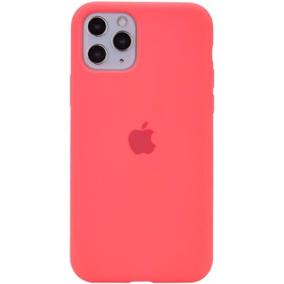 Чехол Silicone Case Full Protective (AA) для Apple iPhone 11 Pro (5.8") Розовый / Flamingo