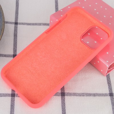 Чехол Silicone Case Full Protective (AA) для Apple iPhone 11 Pro (5.8") Розовый / Flamingo