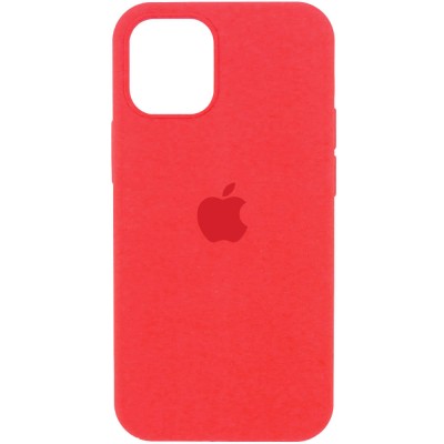 Чехол Silicone Case Full Protective (AA) для Apple iPhone 12 Pro / 12 (6.1") Оранжевый / Pink citrus