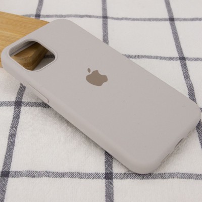 Чехол Silicone Case Full Protective (AA) для Apple iPhone 12 Pro / 12 (6.1") Серый / Stone