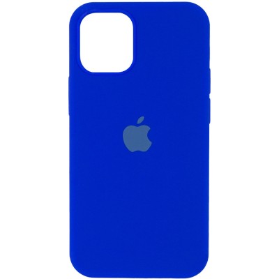Чехол Silicone Case Full Protective (AA) для Apple iPhone 12 Pro Max (6.7") Синий / Shiny blue Чехол Silicone Case Full Protective (AA) для Apple iPhone 12 Pro Max (6.7") Синий / Shiny blue