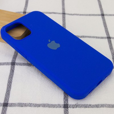 Чехол Silicone Case Full Protective (AA) для Apple iPhone 12 Pro Max (6.7") Синий / Shiny blue Чехол Silicone Case Full Protective (AA) для Apple iPhone 12 Pro Max (6.7") Синий / Shiny blue