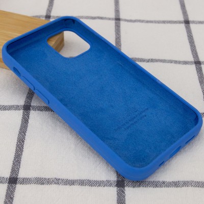 Чехол Silicone Case Full Protective (AA) для Apple iPhone 13 (6.1") Синий / Royal blue