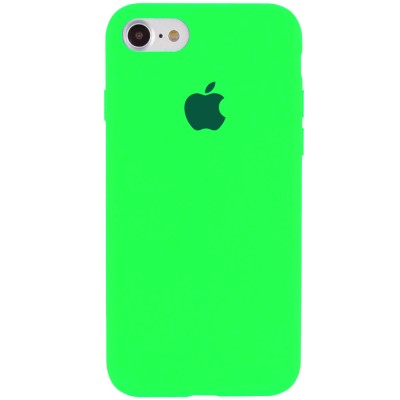 Чехол Silicone Case Full Protective (AA) для Apple iPhone 6/6s (4.7") Салатовый / Neon green
