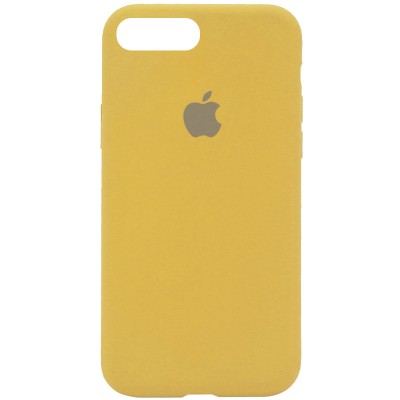 Чехол Silicone Case Full Protective (AA) для Apple iPhone 7 plus / 8 plus (5.5") Золотой / Gold