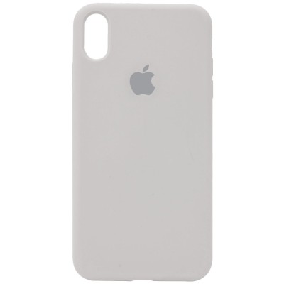 Чехол Silicone Case Full Protective (AA) для Apple iPhone X (5.8") / XS (5.8") Серый / Stone