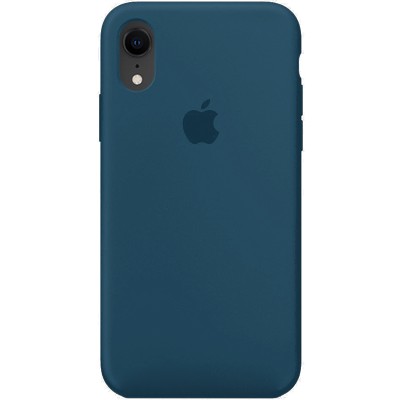 Чехол Silicone Case Full Protective (AA) для Apple iPhone XR (6.1") Синий / Cosmos Blue