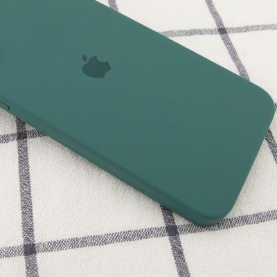 Чехол Silicone Case Square Full Camera Protective (AA) для Apple iPhone 11 Pro (5.8") Зеленый / Pine green Чехол Silicone Case Square Full Camera Protective (AA) для Apple iPhone 11 Pro (5.8") Зеленый / Pine green