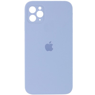 Чехол Silicone Case Square Full Camera Protective (AA) для Apple iPhone 11 Pro Max (6.5") Голубой / Mist blue Чехол Silicone Case Square Full Camera Protective (AA) для Apple iPhone 11 Pro Max (6.5") Голубой / Mist blue
