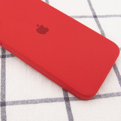 Чехол Silicone Case Square Full Camera Protective (AA) для Apple iPhone 11 Pro Max (6.5") Красный / Camellia Чехол Silicone Case Square Full Camera Protective (AA) для Apple iPhone 11 Pro Max (6.5") Красный / Camellia