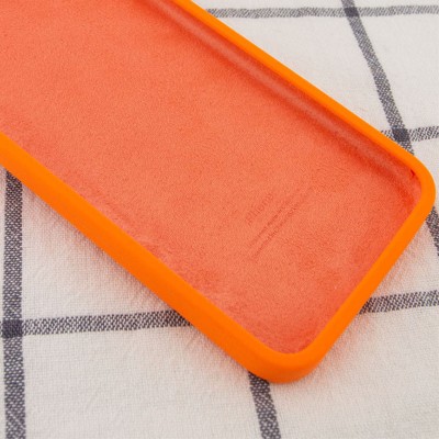 Чехол Silicone Case Square Full Camera Protective (AA) для Apple iPhone 11 Pro Max (6.5") Оранжевый / Bright Orange