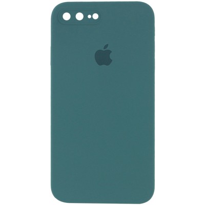 Чехол Silicone Case Square Full Camera Protective (AA) для Apple iPhone 7 plus / 8 plus (5.5") Зеленый / Pine green Чехол Silicone Case Square Full Camera Protective (AA) для Apple iPhone 7 plus / 8 plus (5.5") Зеленый / Pine green