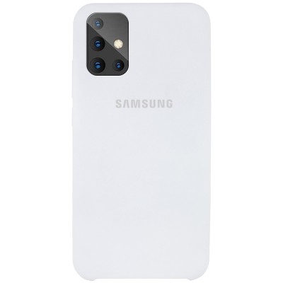 Чехол Silicone Cover (AAA) для Samsung Galaxy A71 Белый / White