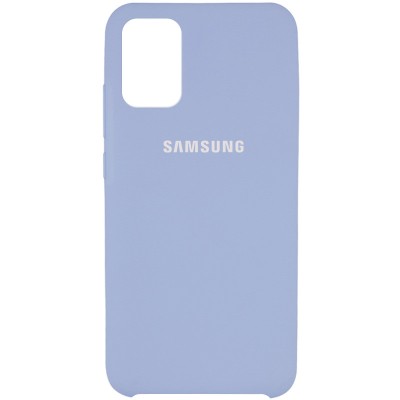 Чехол Silicone Cover (AAA) для Samsung Galaxy A71 Голубой / Lilac Blue
